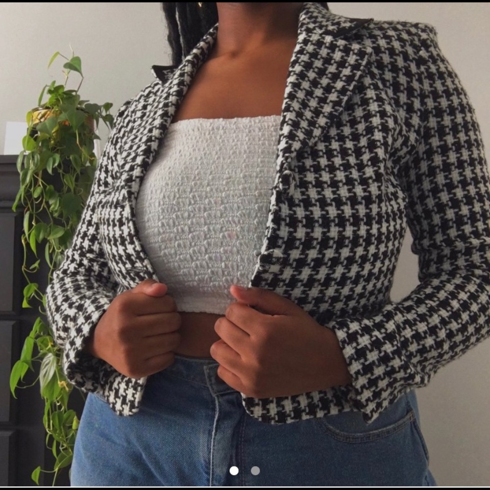 💓 VINTAGE BLACK & WHITE JACKET 💓